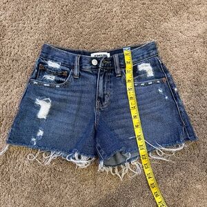 Womens RSQ Dark Vintage A-Line Cut-Off Jean Shorts • Size 24 G-28